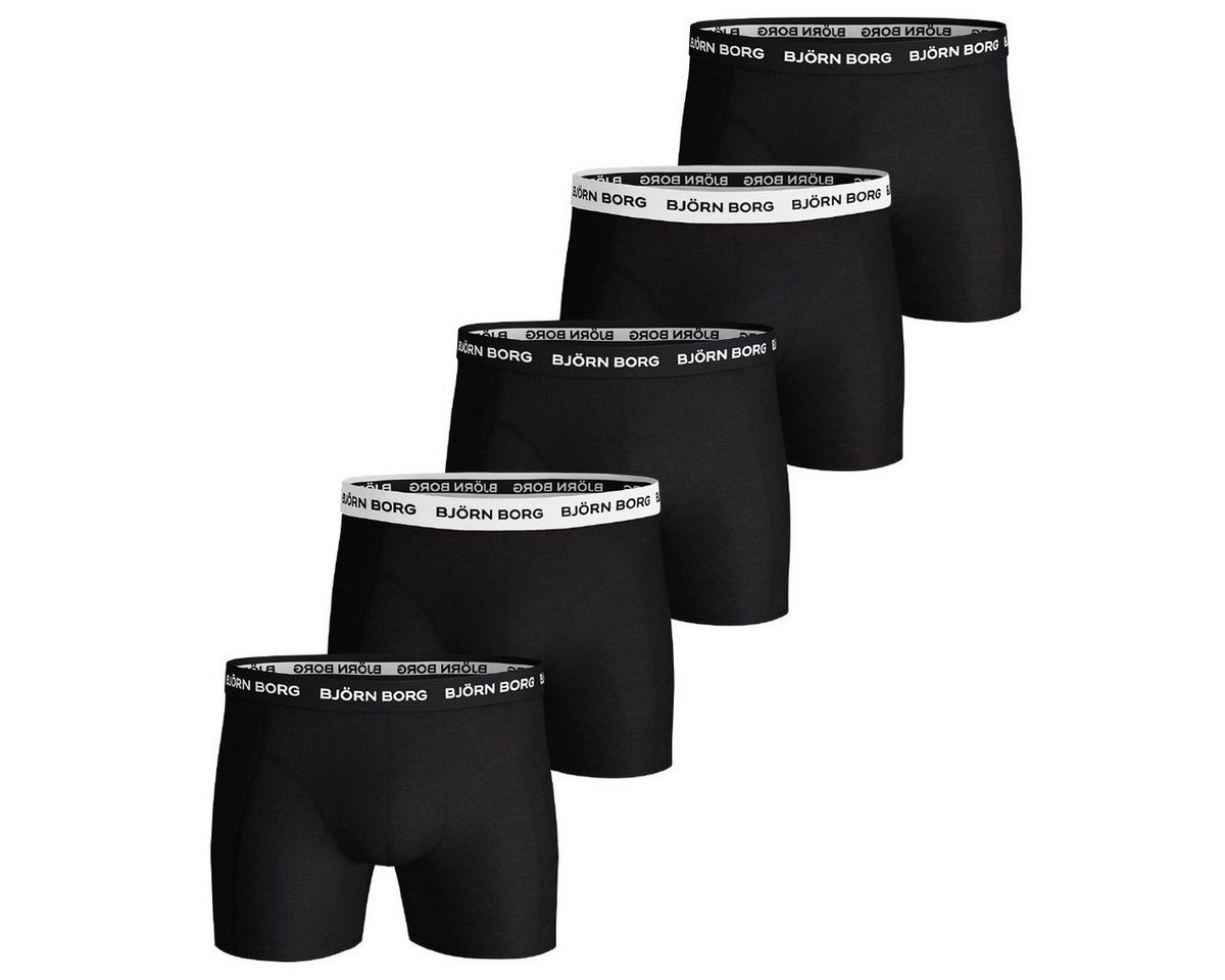 Björn Borg Boxershorts Solid Essential 5er Pack Herren (5-St) von Björn Borg