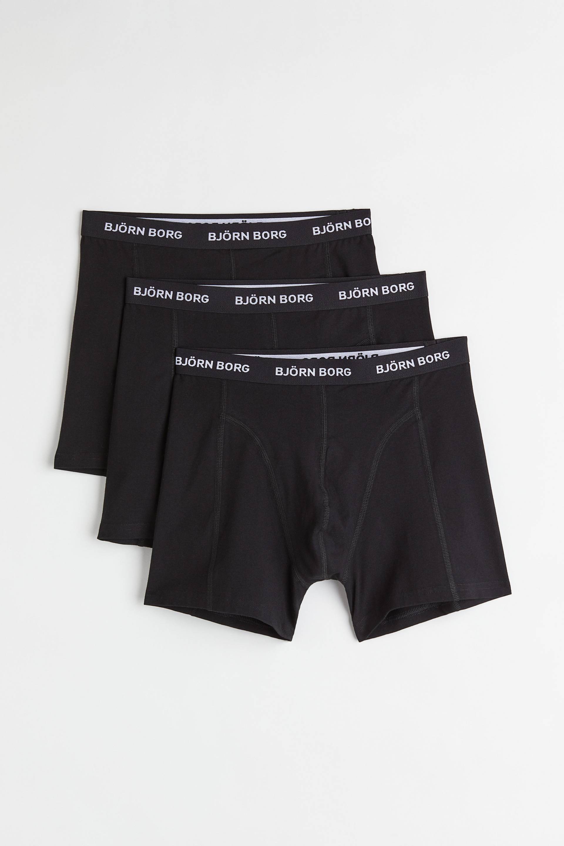 Björn Borg Cotton Stretch Boxer 3p Schwarz, Boxershorts in Größe XS. Farbe: Black von Björn Borg