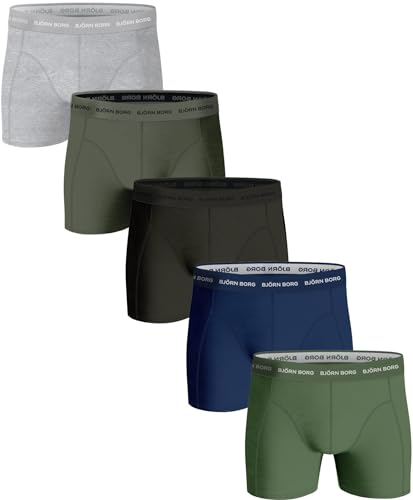 Björn Borg Cotton Stretch Boxershorts Herren (5er-Pack) - L von Björn Borg