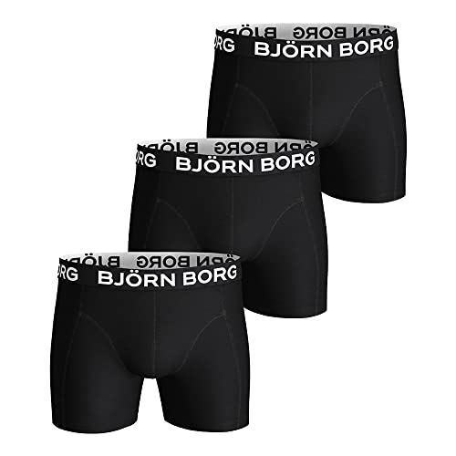 Björn Borg Herren, Baumwolle, Stretch, 3 Stück Boxershorts, Schwarz, XXL von Björn Borg