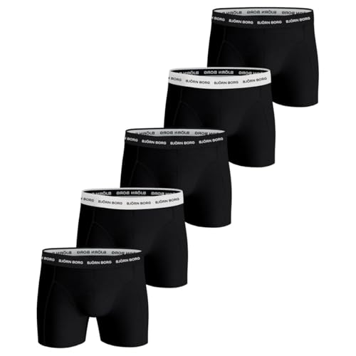 Björn Borg Herren Boxershorts Cotton Stretch Boxer 5er Pack Schwarz M von Björn Borg