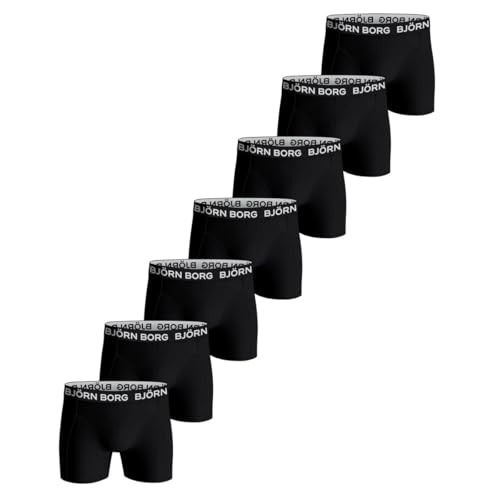 Björn Borg Herren Boxershorts Cotton Stretch Boxer 7er Pack Schwarz XXL von Björn Borg