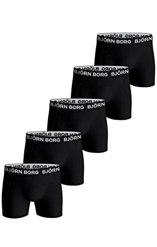 Björn Borg Jungen Core Boxer 5p Boxershorts, Schwarz, 6 Jahre (5er Pack) von Björn Borg