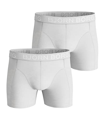 Björn Borg Men's Shorts Sammy Solids Boxer, Weiß, S (2er Pack) von Björn Borg