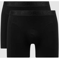 Björn Borg Perfect Fit Trunks aus Jersey im 2er-Pack in Black, Größe XS von Björn Borg