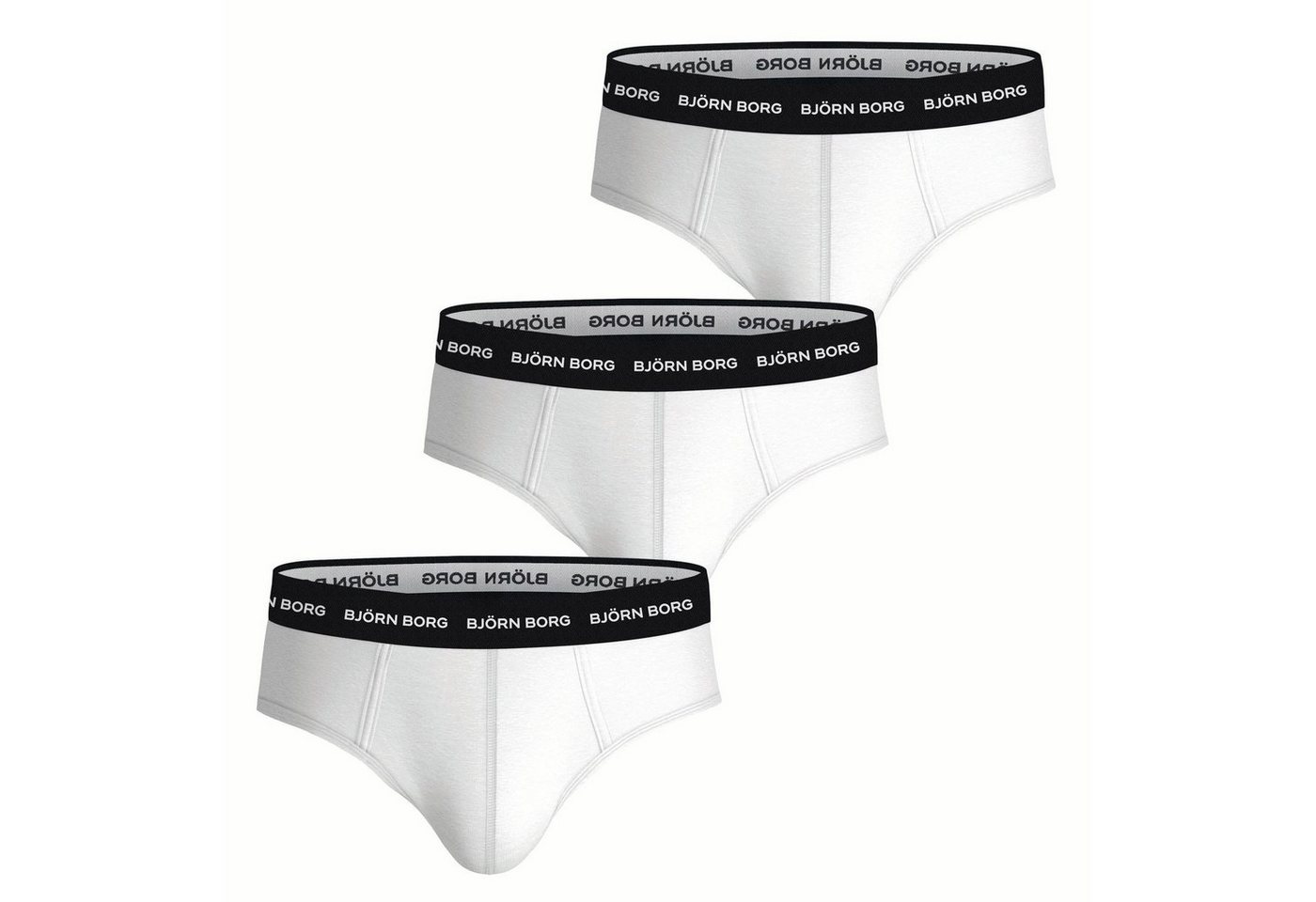 Björn Borg Slip Herren Slips 3er Pack - Essential Brief, Cotton von Björn Borg