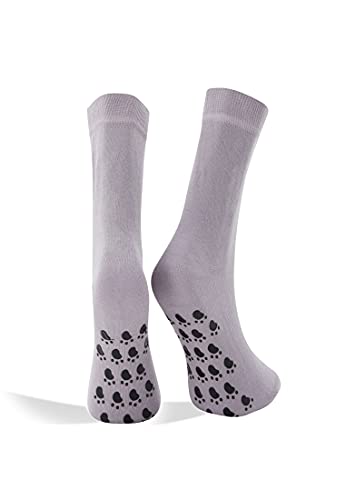 Björn Swensen ABS Socken Damen Baumwolle 5er Pack Anti Rutsch Socken rutschfeste Stoppsocken Bremssocken Herren graue Basic Strümpfe 36-39 von Björn Swensen