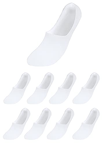 Björn Swensen Sneaker Socken Herren Damen weißen unsichtbare Füßlinge Strümpfe Ballerina Kurzsocken für Sport Freizeit 8er Pack Lange Haltbarkeit hohe Qualität 43-46 von Björn Swensen