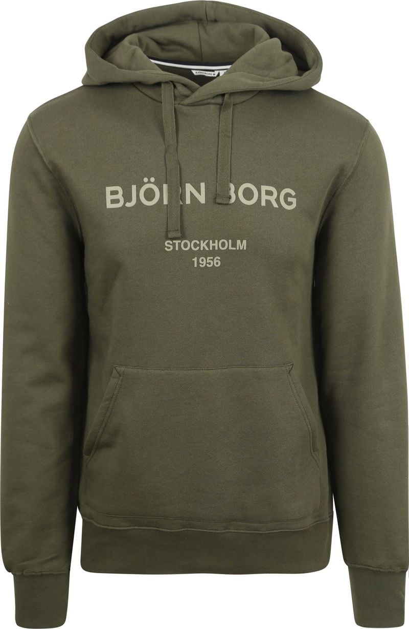 Björn Borg Logo Hoodie Grün - Größe M von Bjorn Borg