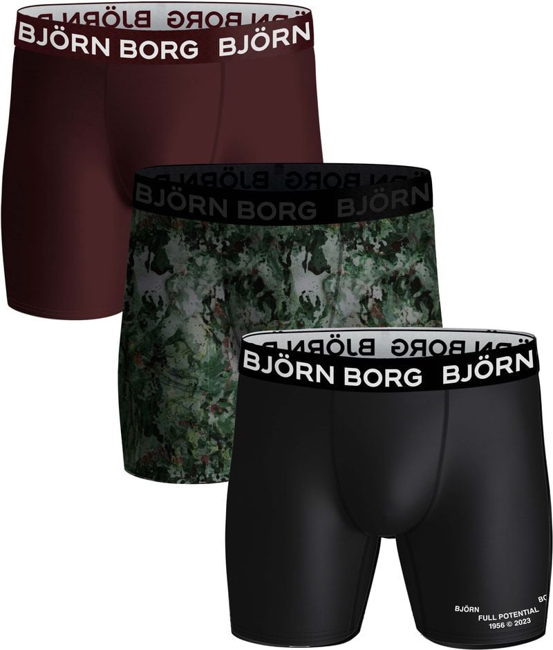 Björn Borg Performance Shorts 3er-Pack Multicolour - Größe M von Bjorn Borg