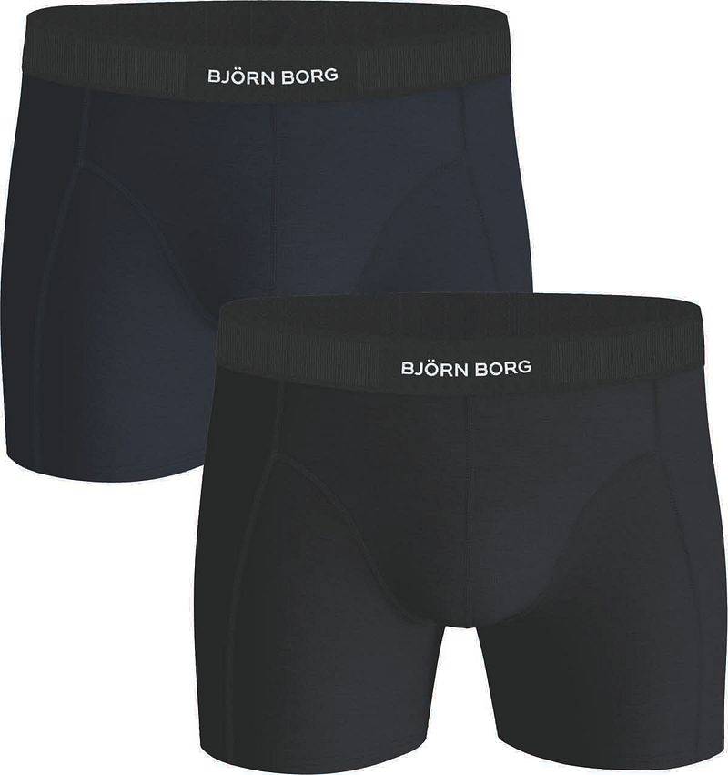 Bjorn Borg Boxers 2 Pack Black/Blue - Größe M von Bjorn Borg