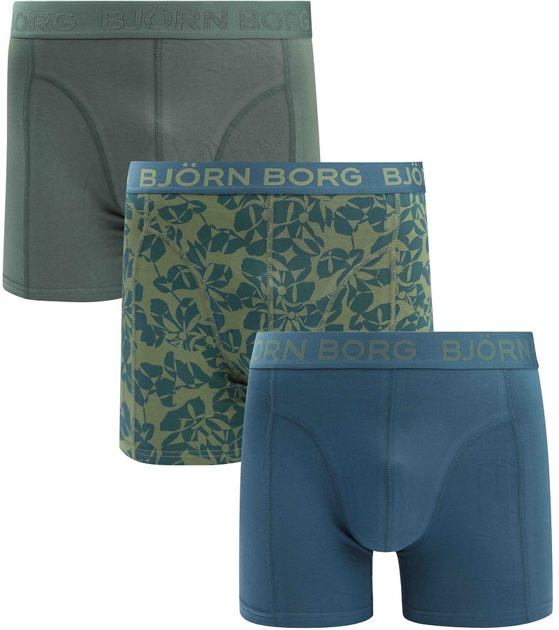 Bjorn Borg Boxers 3Pack Stretch Grün - Größe XL von Bjorn Borg