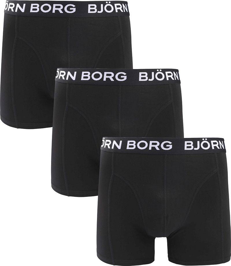 Bjorn Borg Boxers Cotton Stretch 3-Pack Schwarz - Größe M von Bjorn Borg