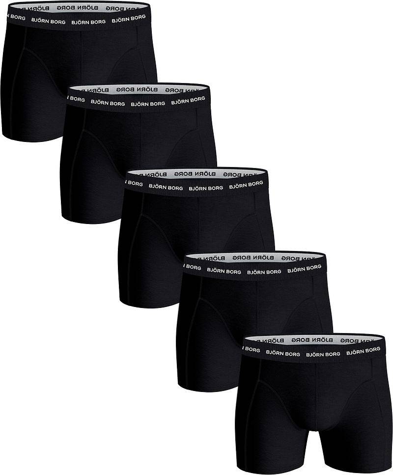 Bjorn Borg Boxers Cotton Stretch 5-Pack Schwarz  - Größe L von Bjorn Borg