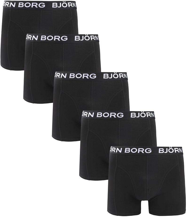 Bjorn Borg Boxers Cotton Stretch 5-Pack Schwarz - Größe XXL Bjorn Borg Boxers Cotton Stretch 5-Pack Schwarz - Größe XXL von Bjorn Borg