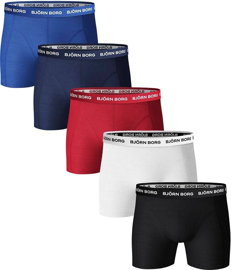 Bjorn Borg Boxershorts 5er-Pack Solids - Größe XXL von Bjorn Borg