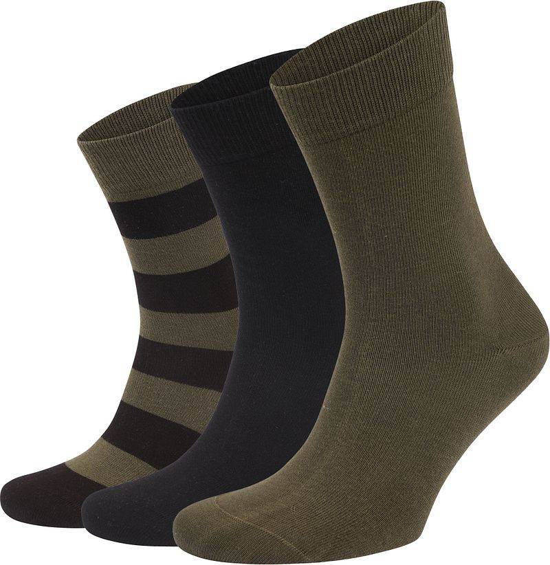 Bjorn Borg Core 3-Pack Socken Grün Schwarz - Größe 36-40 von Bjorn Borg