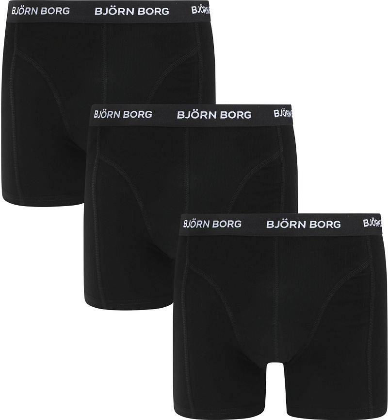 Bjorn Borg Cotton Stretch Boxershorts 3er-Pack Schwarz - Größe L Bjorn Borg Cotton Stretch Boxershorts 3er-Pack Schwarz - Größe L von Bjorn Borg