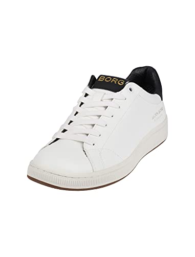 Björn Borg Herren T305 STK Sneaker, White/Black, 42 EU von Björn Borg