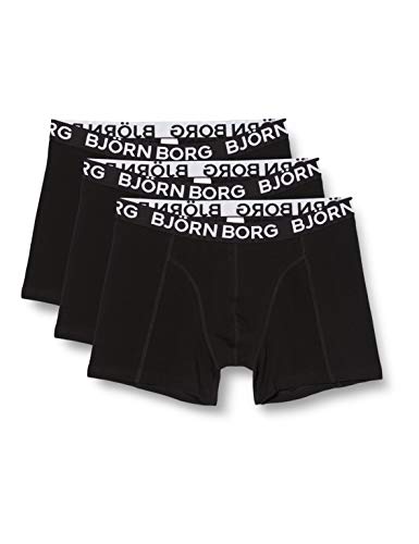 Bjorn Borg Jungen Shorts Sammy Solid Boxershorts, Schwarze Schönheit, 146-152 von Björn Borg