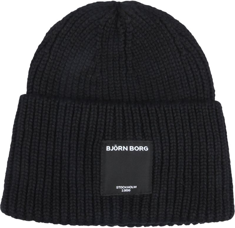 Bjorn Borg Knitted Mütze Schwarz - von Bjorn Borg