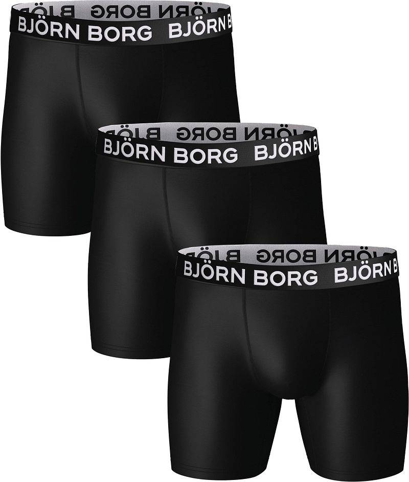 Bjorn Borg Performance Boxershorts 3-Pack Schwarz  - Größe M von Bjorn Borg