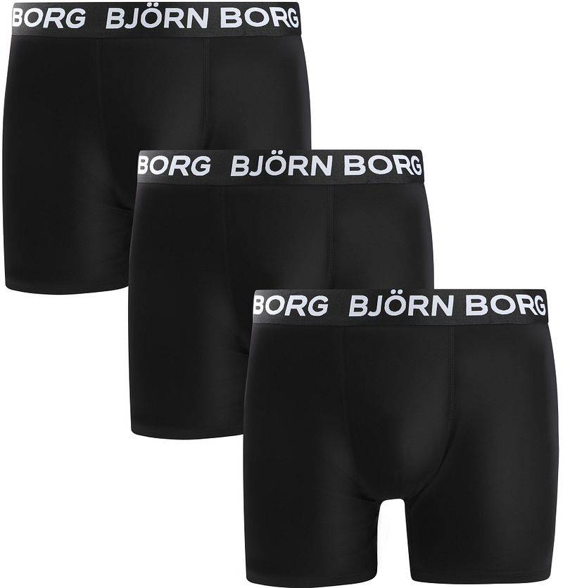 Bjorn Borg Sports Boxershorts 3-Pack Schwarz  - Größe XXL von Bjorn Borg