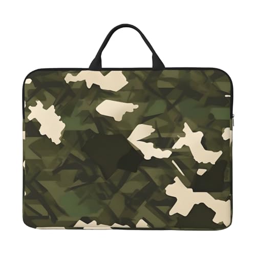 Bjyccar Armee-Camouflage-Laptop-Tasche mit stoßfestem Futter und tragbarem Design, geeignet für Business und Alltag. von Bjyccar
