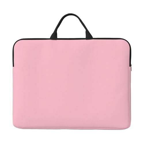 Bjyccar Einfarbige rosa Laptoptasche mit stoßfestem Futter und tragbarem Design, geeignet für Business und den täglichen Gebrauch. von Bjyccar