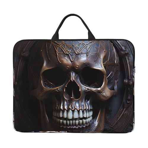 Bjyccar Kupferfarbene 35,6 cm (14 Zoll) Laptoptasche mit stoßfestem Futter und tragbarem Design, geeignet für den geschäftlichen und täglichen Gebrauch. von Bjyccar