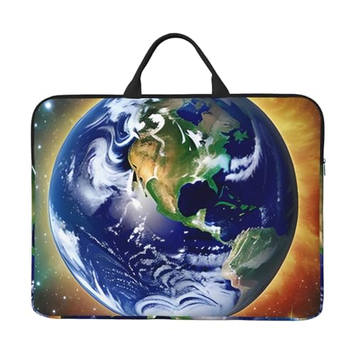 Cosmic Earth Laptoptasche mit stoßfestem Futter und tragbarem Design, geeignet für Business und den täglichen Gebrauch. von Bjyccar