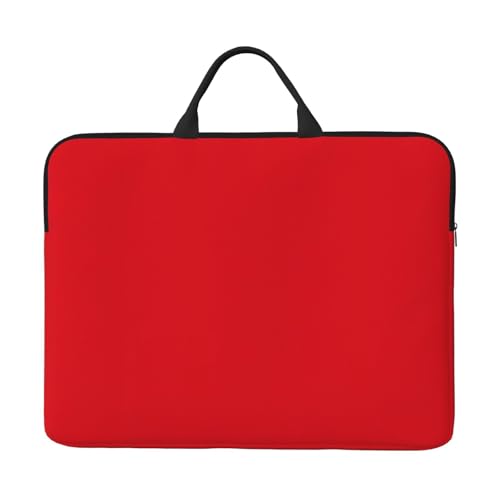 Einfarbige rote Laptoptasche mit stoßfestem Futter und tragbarem Design, geeignet für Business und den täglichen Gebrauch. von Bjyccar