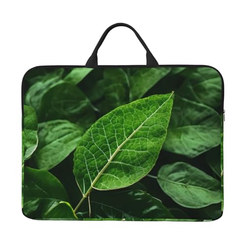 Green Leaf Nature Laptoptasche mit stoßfestem Futter und tragbarem Design, geeignet für Business und den täglichen Gebrauch. von Bjyccar