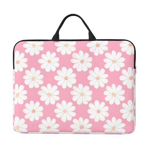 Laptoptasche mit Kamelienmuster, 35,6 cm (14 Zoll), mit stoßfestem Futter und tragbarem Design, geeignet für den geschäftlichen und täglichen Gebrauch. von Bjyccar