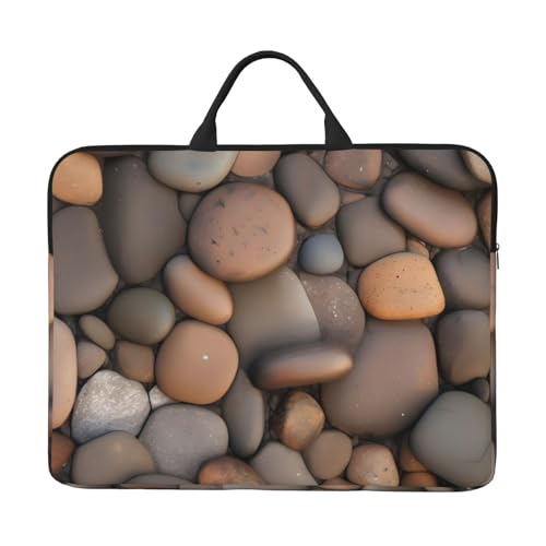 Pebbles In The Beach Laptoptasche mit stoßfestem Futter und tragbarem Design, geeignet für Business und den täglichen Gebrauch. von Bjyccar