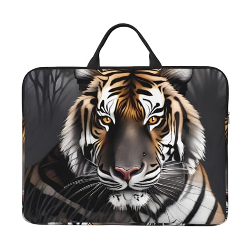 Tiger At Rest Laptoptasche mit stoßfestem Futter und tragbarem Design, geeignet für Business und den täglichen Gebrauch. von Bjyccar