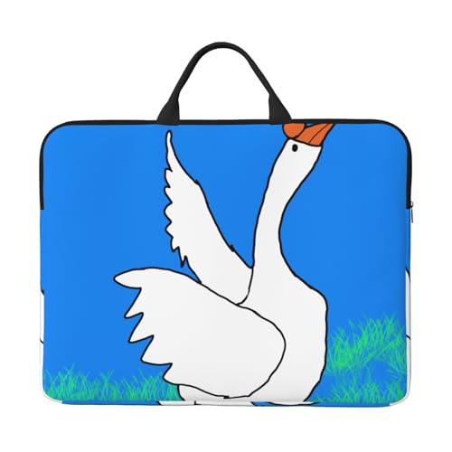 White Goose Spread Its Wings Laptoptasche mit stoßfestem Futter und tragbarem Design, geeignet für Business und den täglichen Gebrauch. von Bjyccar