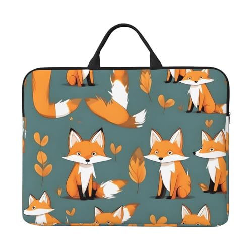 Yellow Fox Laptoptasche mit stoßfestem Futter und tragbarem Design, geeignet für Business und den täglichen Gebrauch. von Bjyccar