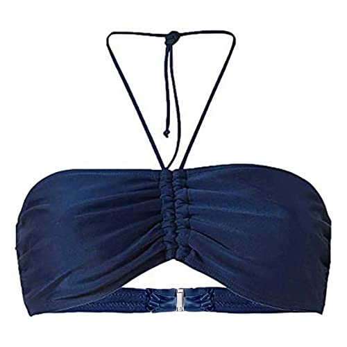 Bikini Oberteil Bandeau Top Damen Abnehmbare Träger und Trägerlos Bandeau Schwimmoberteil Schwarz Top Bademode Beachwear Damen Strand Badeanzüge von Bkazwe