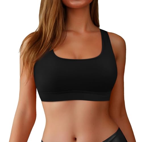 Damen Bikini Top Bikini Oberteil Schnell Trocknend Padded Swimsuit Push Up Sport Swim Oberteil Rückenfrei Bikinioberteil Workout Swimwear Strandkleidung von Bkazwe