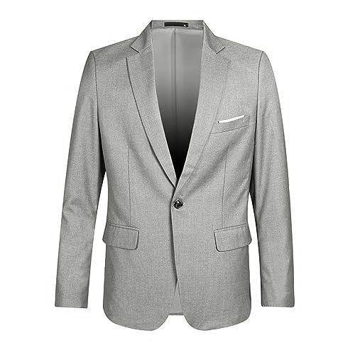 Sakko Kinder Junge Jacke Slim Fit Anzugjacke Party Revers Blazer Anzug Jacket Mit EIN Knopf Festlich Mantel Regular Fit für Hochzeit Freizeit Party von Bkazwe