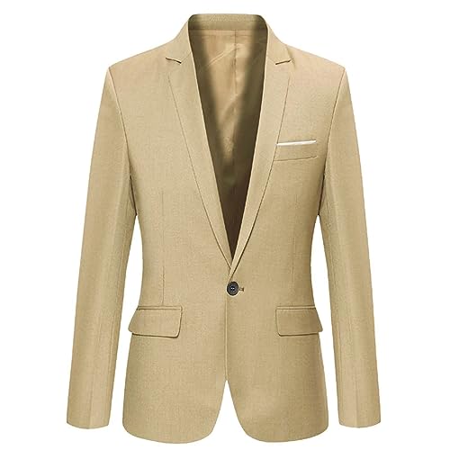 Sakko Kinder Junge Jacke Slim Fit Anzugjacke Party Revers Blazer Anzug Jacket Mit EIN Knopf Festlich Mantel Regular Fit für Hochzeit Freizeit Party von Bkazwe