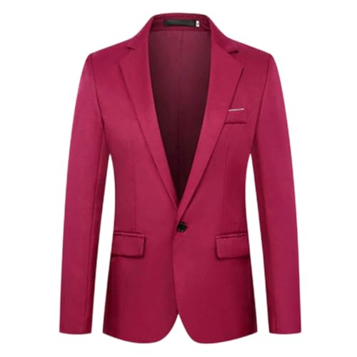 Sakko Kinder Junge Jacke Slim Fit Anzugjacke Party Revers Blazer Anzug Jacket Mit EIN Knopf Festlich Mantel Regular Fit für Hochzeit Freizeit Party von Bkazwe