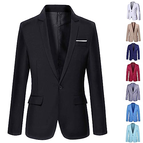 Sakko Kinder Junge Jacke Slim Fit Anzugjacke Party Revers Blazer Anzug Jacket Mit EIN Knopf Festlich Mantel Regular Fit für Hochzeit Freizeit Party von Bkazwe