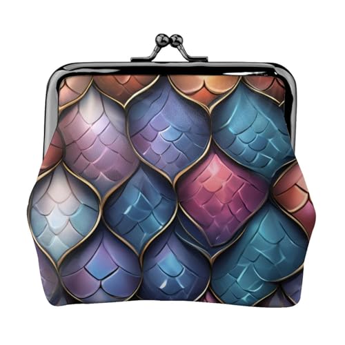 3D-Geldbörse mit magischem Drachen-Schuppen-Muster, vielseitige Münzbörse, exquisite Mini-Geldbörse, niedliches Kleingeldfach für jeden Anlass von Bkdogkt