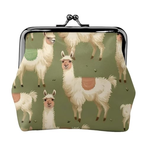 Alpaka Bedruckt Vielseitige Münzbörse Exquisite Mini Geldbörse Niedliche Kleingeldtasche für jeden Anlass von Bkdogkt