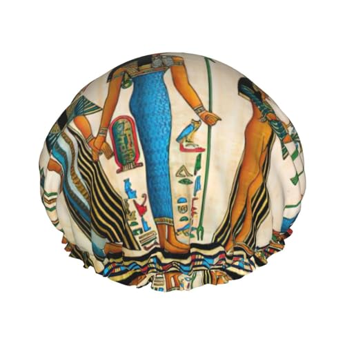 Badehaube mit Aufschrift "Women in Alte Ägypten", doppellagig, für Damen und Herren, wiederverwendbar, leicht, weich Badehaube mit Aufschrift "Women in Alte Ägypten", doppellagig, für Damen und Herren, wiederverwendbar, leicht, weich von Bkdogkt