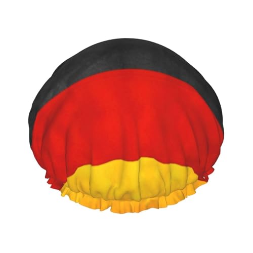 Badehaube mit Deutschland-Flagge, doppellagig, Duschhaube für Damen und Herren, wiederverwendbar, leicht, weich Badehaube mit Deutschland-Flagge, doppellagig, Duschhaube für Damen und Herren, wiederverwendbar, leicht, weich von Bkdogkt