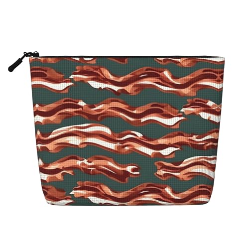 Bkdogkt Arbeitstasche mit Speckmuster, einlagig, Make-up-Tasche, Reise-Kosmetik-Organizer, großes Fassungsvermögen, Schwarz, Einheitsgröße von Bkdogkt