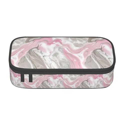 Bkdogkt Federmäppchen mit abstraktem Tintenmarmor-Druck, 21,6 x 5,1 x 9,4 cm, großes Fassungsvermögen, funktionale Aufbewahrung für Büro, Reisen von Bkdogkt